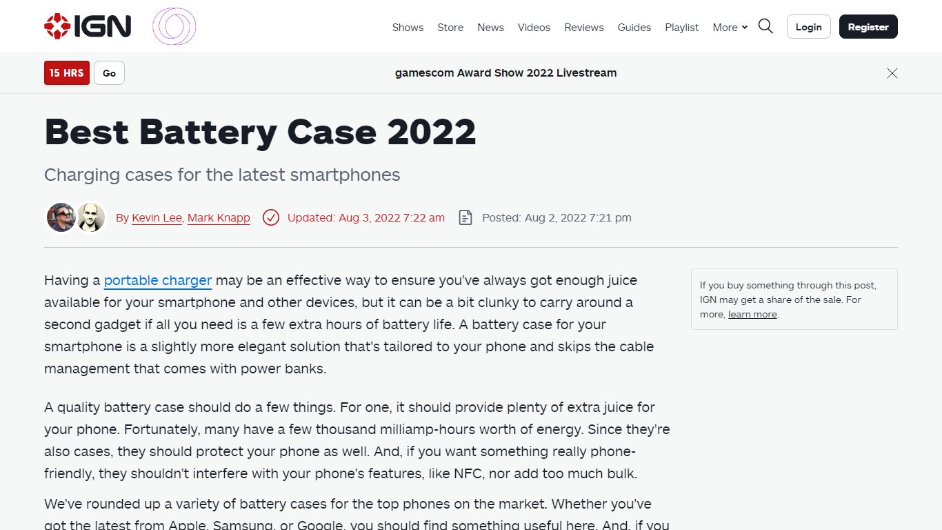 Best Battery Case 2022 - IGN